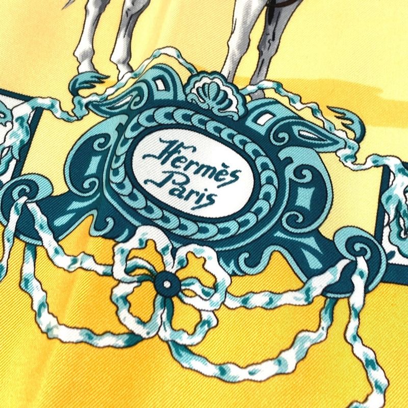 Hermes Scarf Carre 90 Silk Orange