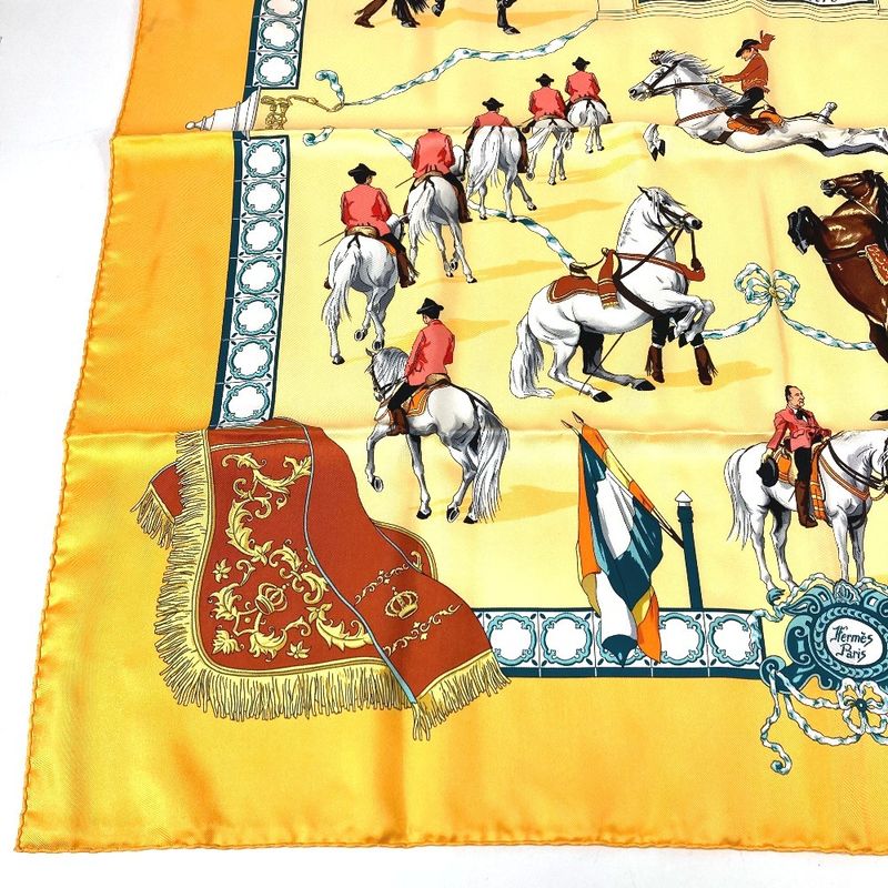 Hermes Scarf Carre 90 Silk Orange