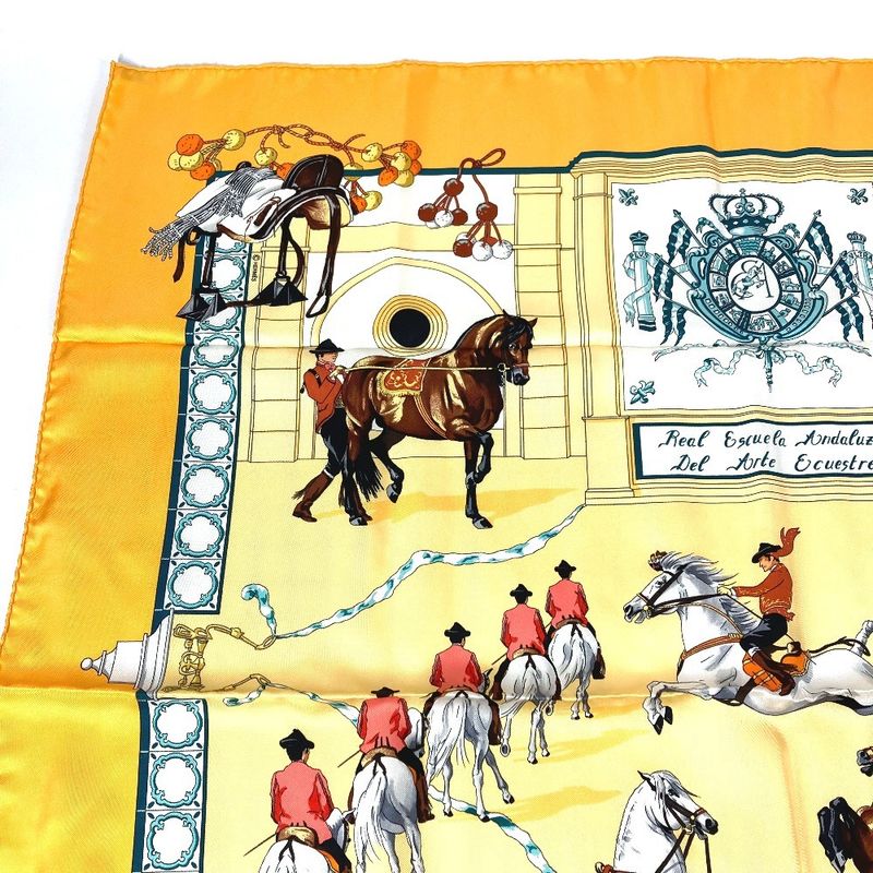 Hermes Scarf Carre 90 Silk Orange