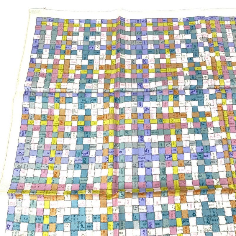 Hermes Scarf Carre 90 Silk Multicolor