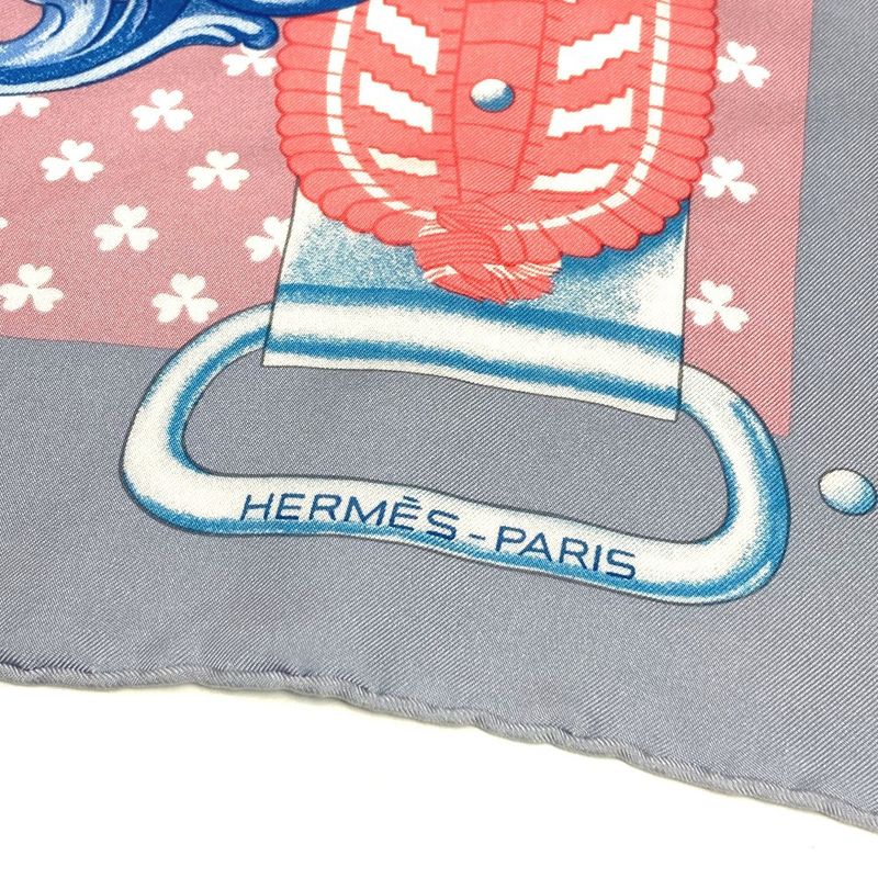 Hermes Scarf Carre 90 Washed Silk Pink