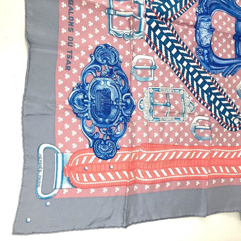 Hermes Scarf Carre 90 Washed Silk Pink