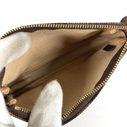 Louis Vuitton Handbag Mini Pochette Accessoire Damier Canvas Ebene Brown
