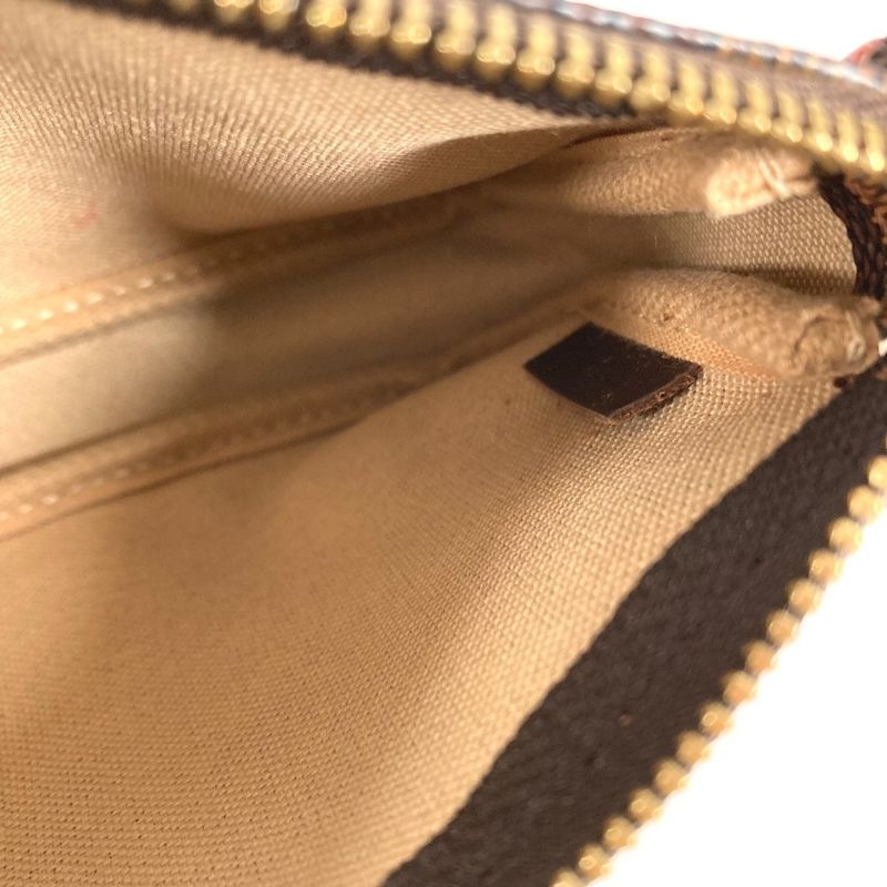 Louis Vuitton Handbag Mini Pochette Accessoire Damier Canvas Ebene Brown