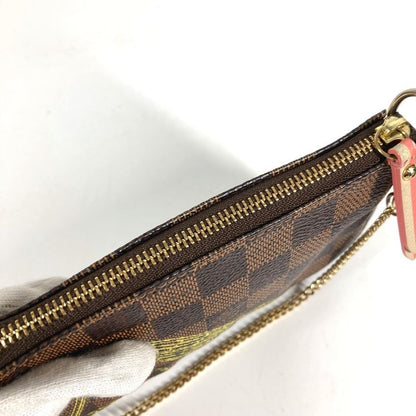 Louis Vuitton Handbag Mini Pochette Accessoire Damier Canvas Ebene Brown