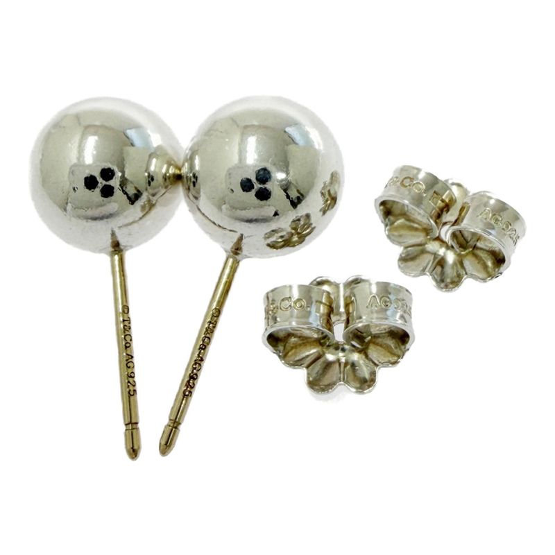 Tiffany & Co Silver Ball Earrings 925 Engraved
