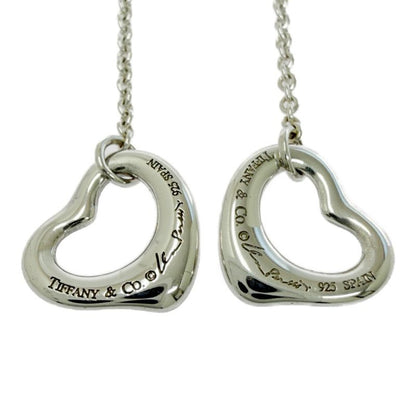 Tiffany & Co Silver Open Heart Hook Earrings 925 Engraved