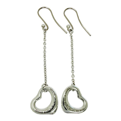 Tiffany & Co Silver Open Heart Hook Earrings 925 Engraved