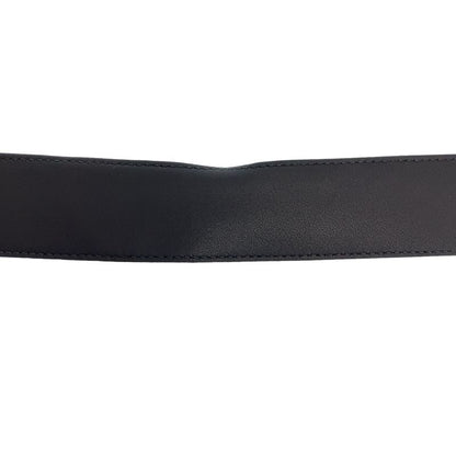 Gucci Marmont Gglogo Black Silver Leather Belt Buckle