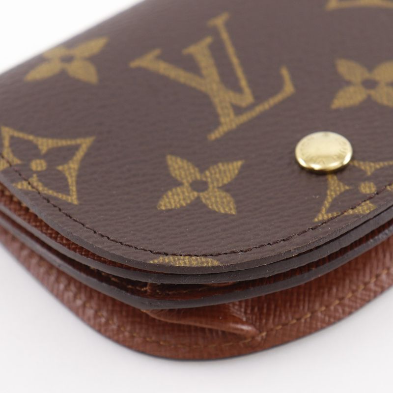 Louis Vuitton Porte-Monnaie Guse Monogram Canvas Brown Coin Case