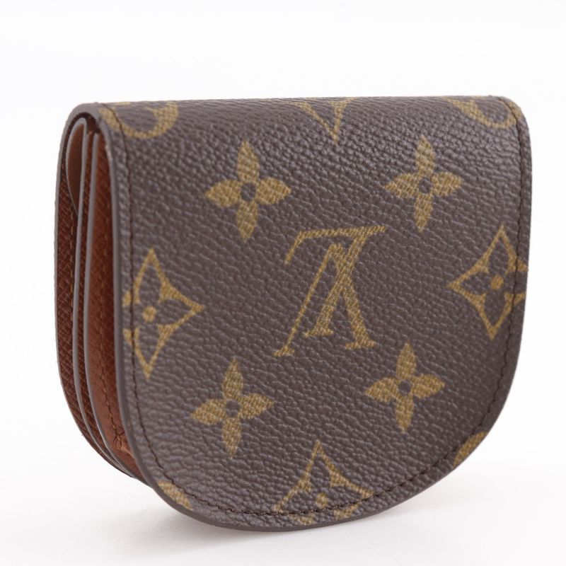 Louis Vuitton Porte-Monnaie Guse Monogram Canvas Brown Coin Case