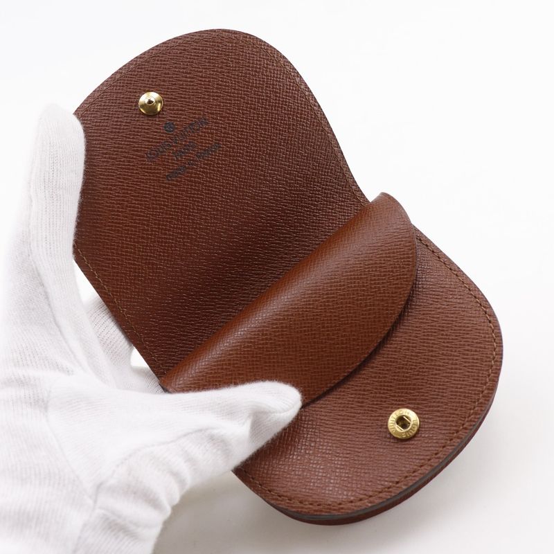 Louis Vuitton Porte-Monnaie Guse Monogram Canvas Brown Coin Case