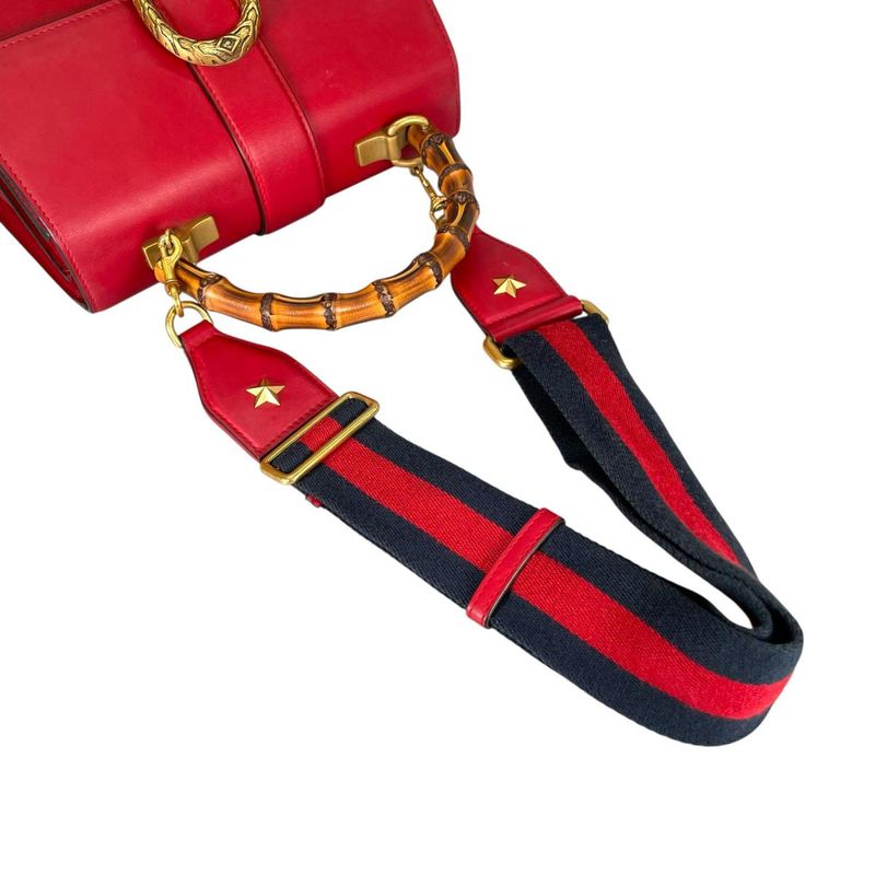 Gucci Dionysus 2-Way Shoulder Bag Bamboo Red