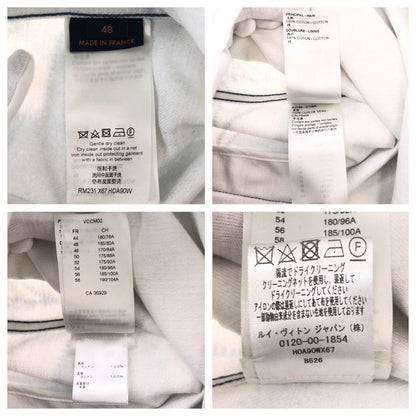 Louis Vuitton Monogram Shibori Printed Jacket 48 White Blue Denim