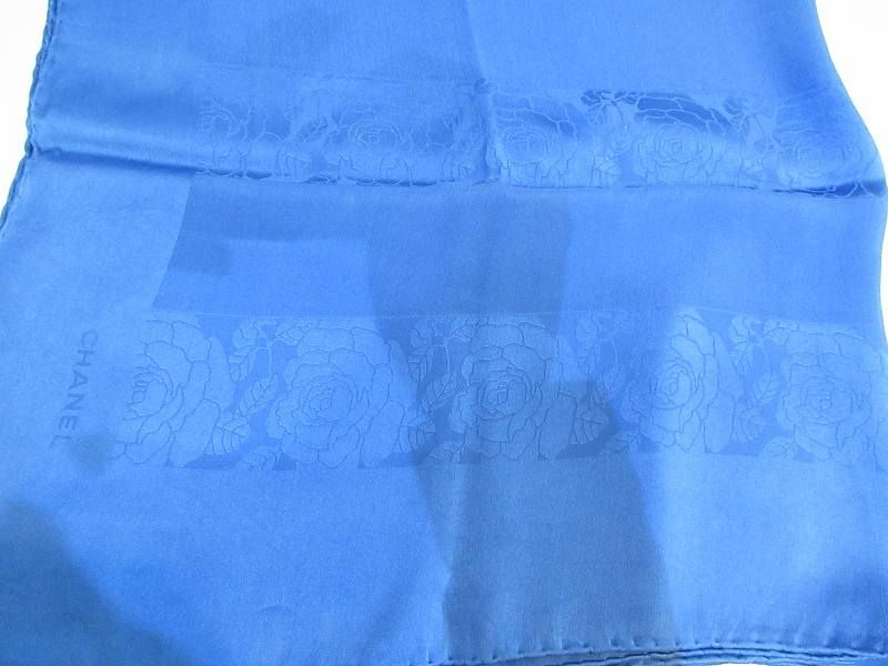 Chanel Scarf Scarves Blue
