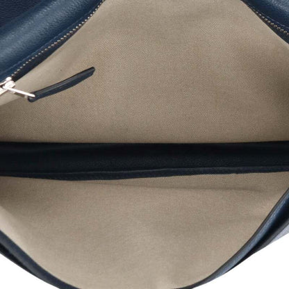 Hermes Ste Bright Togo Blue Nuit Flap Shoulder Bag