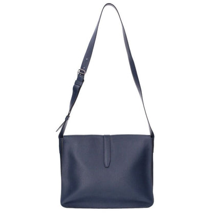Hermes Ste Bright Togo Blue Nuit Flap Shoulder Bag