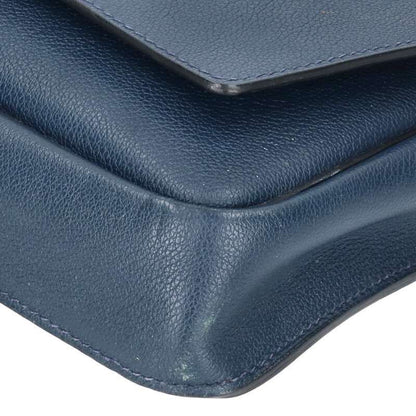 Hermes Ste Bright Togo Blue Nuit Flap Shoulder Bag