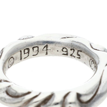 Chrome Hearts Scrl Band Scroll Silver Ring