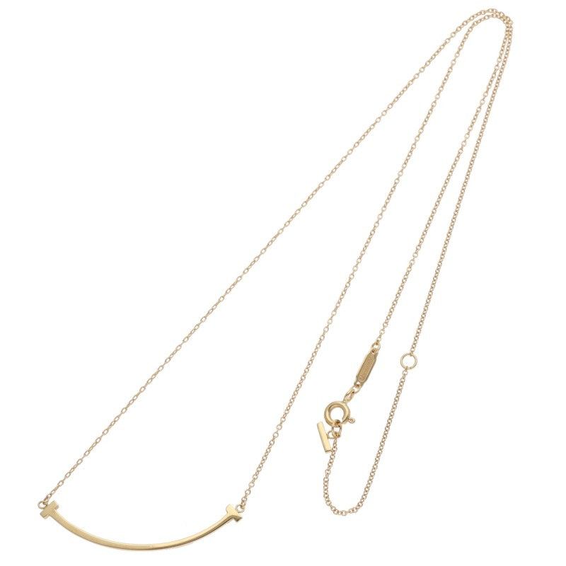 Tiffany & Co T Smile Small 18k Yellow Goldnecklace Necklace