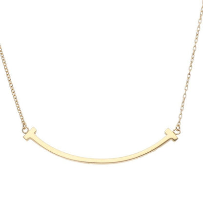 Tiffany & Co T Smile Small 18k Yellow Goldnecklace Necklace