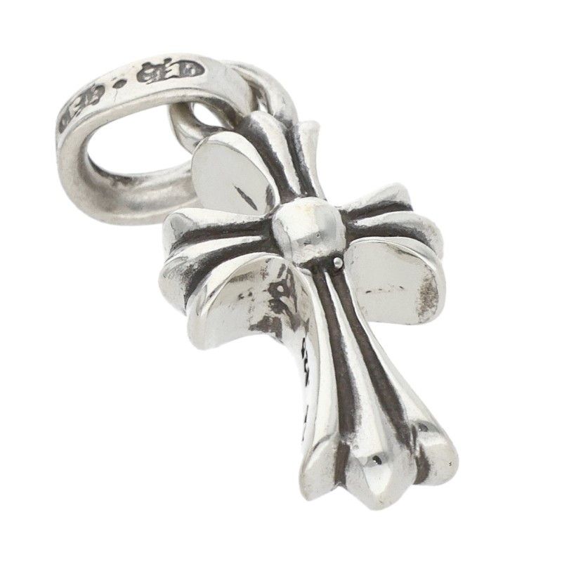 Chrome Hearts Crs Bbyfat Baby Fat Charm Silver Necklace Top