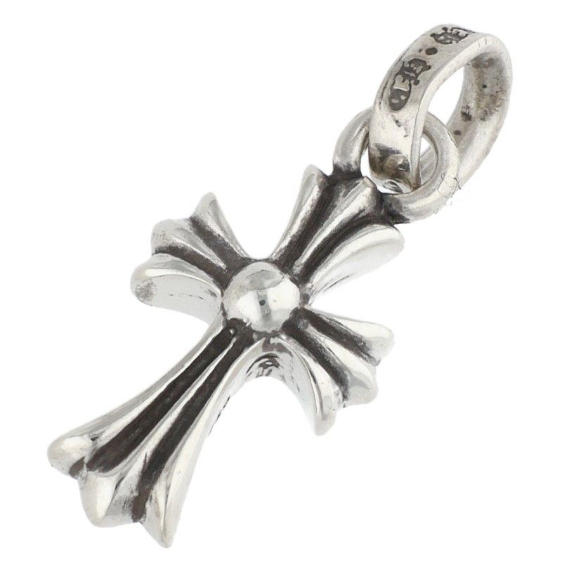 Chrome Hearts Crs Bbyfat Baby Fat Charm Silver Necklace Top