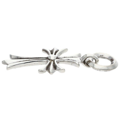 Chrome Hearts Tiny CH Cross Charm Silver Necklace Top