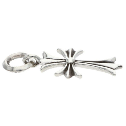 Chrome Hearts Tiny CH Cross Charm Silver Necklace Top