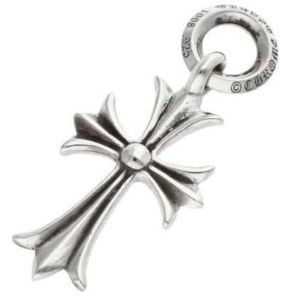 Chrome Hearts Tiny CH Cross Charm Silver Necklace Top