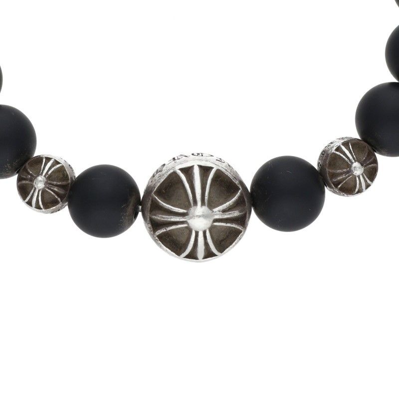 Chrome Hearts Bead Bracelet Onyx