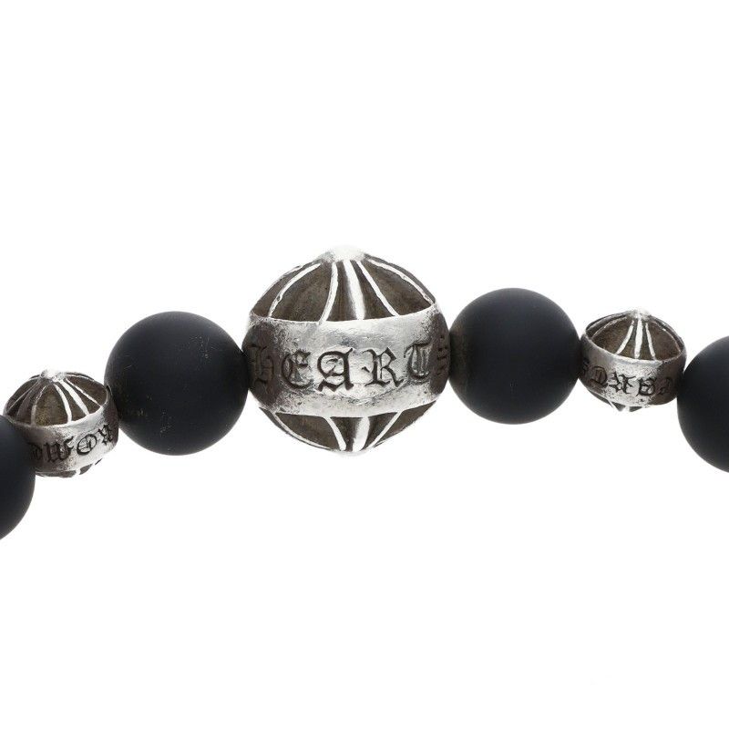 Chrome Hearts Bead Bracelet Onyx