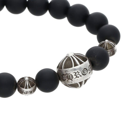 Chrome Hearts Bead Bracelet Onyx