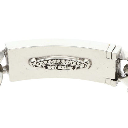 Chrome Hearts ID Floral Crs Cross ID Classic Silver Bracelet