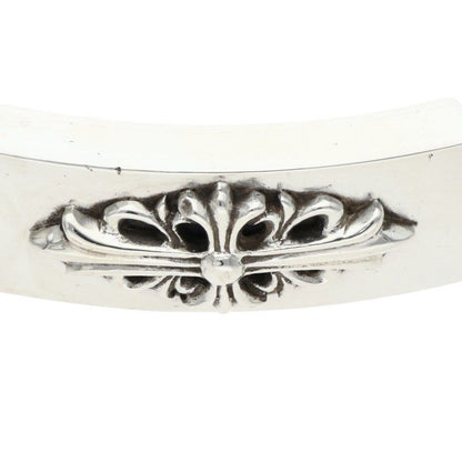 Chrome Hearts ID Floral Crs Cross ID Classic Silver Bracelet