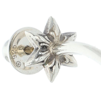 Chrome Hearts Hoop Cut Star Silver Earrings