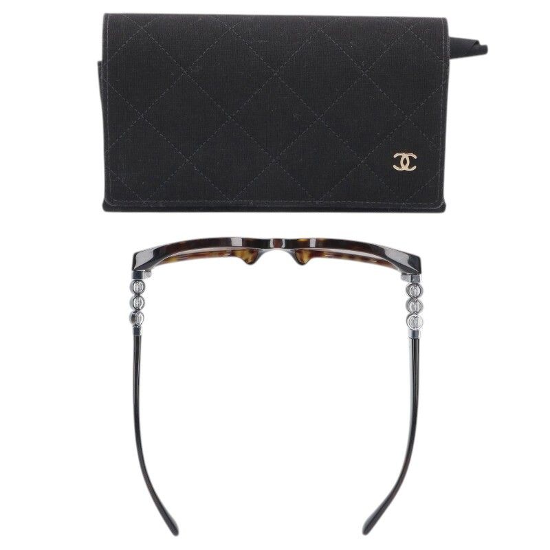 Chanel Side Faux Pearl Oval Eyewear