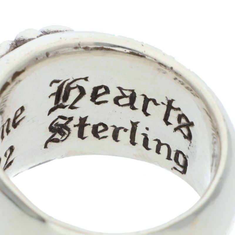 Chrome Hearts Flrl Crs Floral Cross Silver Ring