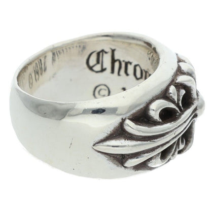 Chrome Hearts Flrl Crs Floral Cross Silver Ring