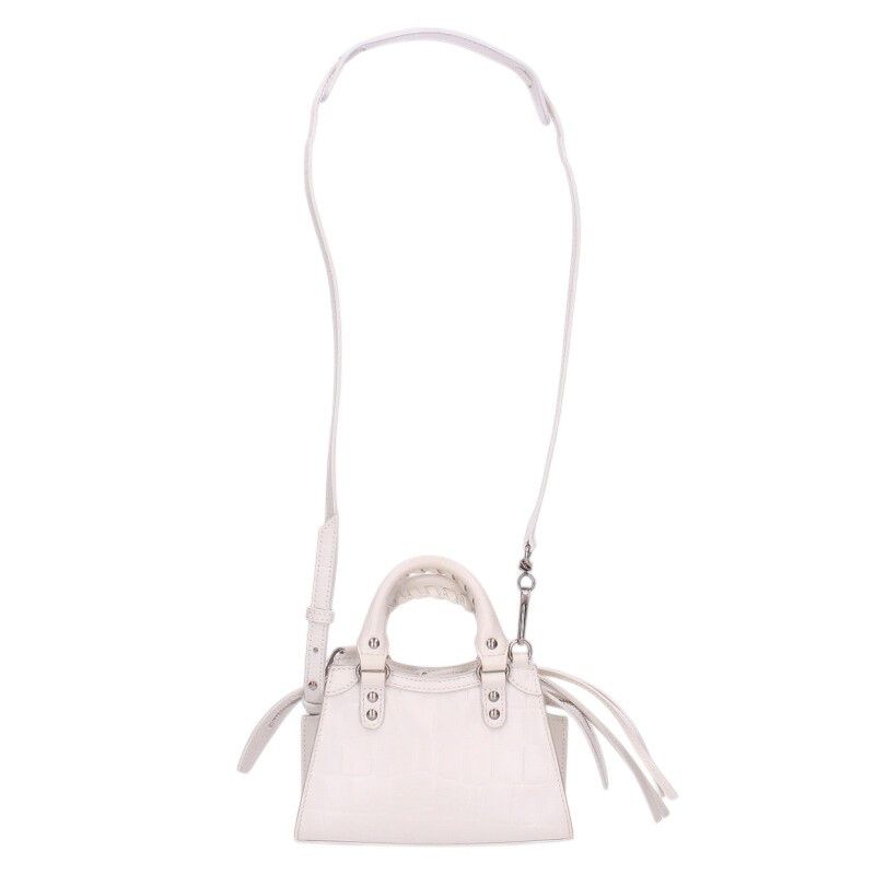 Balenciaga Neo Classic City Nano Embossed Leather Shoulder Bag