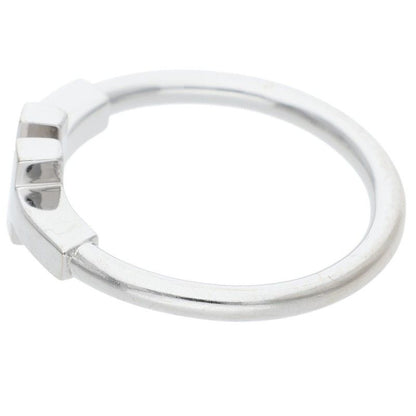 Tiffany & Co T Wire 18k White Gold Ring No 11