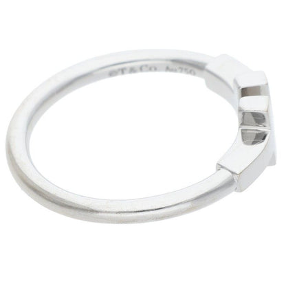 Tiffany & Co T Wire 18k White Gold Ring No 11