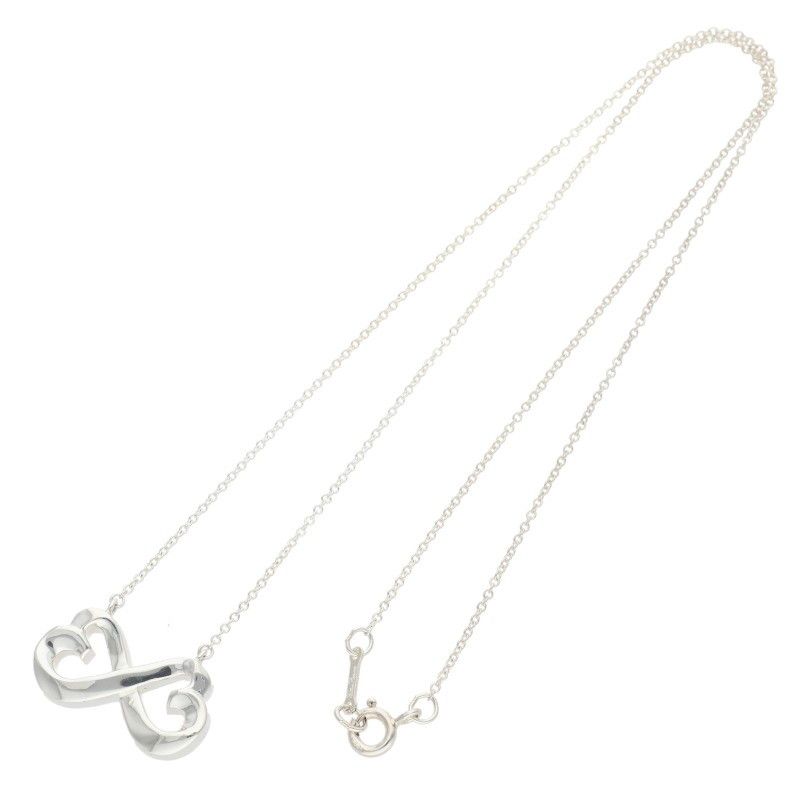 Tiffany & Co Double Loving Silver Necklace