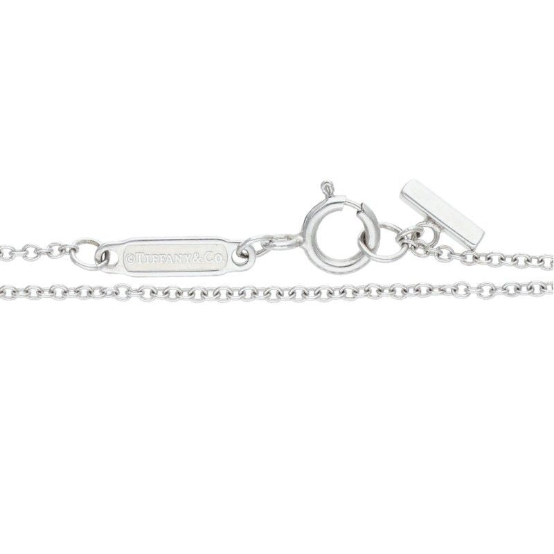 Tiffany & Co T Smile Small 18k White Goldnecklace Necklace