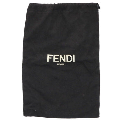 Fendi Strap You Pecan Graffiti Striped Leather Shoulder Bag