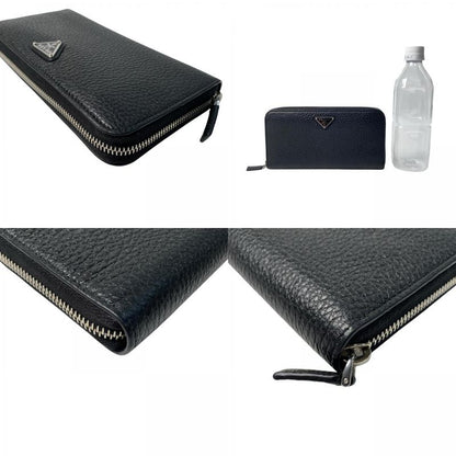 Prada Vitello Daino Leather Wallet Black