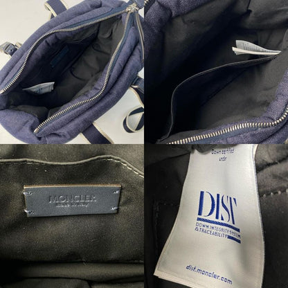 Moncler Mini Color Dog 2-Way Shoulder Bag Denim Down