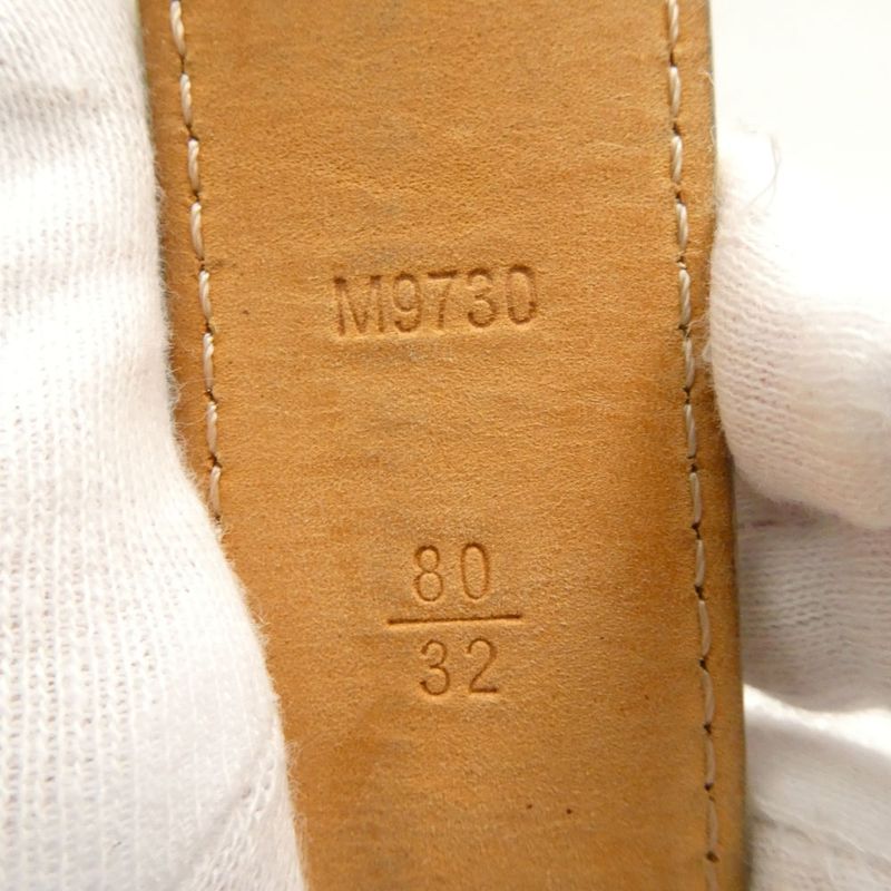 Louis Vuitton Damier Azur Ceinture 80 32 Belt Leather Gold