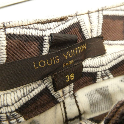 Louis Vuitton Pants 38 S Cotton and All Over Pattern Straight 3/4 Length