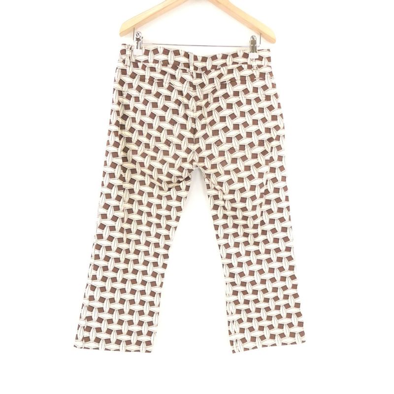 Louis Vuitton Pants 38 S Cotton and All Over Pattern Straight 3/4 Length